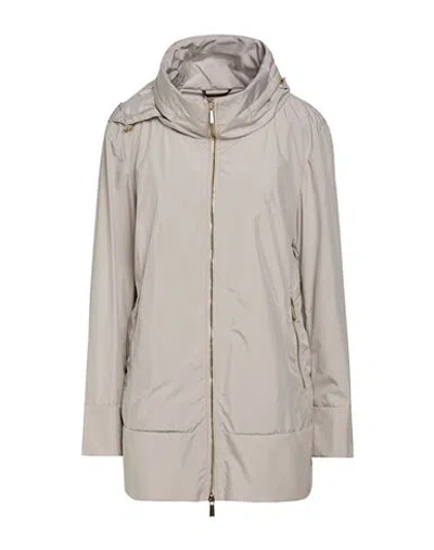 Moorer Woman Jacket Beige Size 10 Polyester In Gray