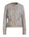 Moorer Woman Jacket Beige Size 4 Polyester, Polyamide In Brown