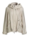 Moorer Woman Jacket Beige Size 4 Polyester In Neutral