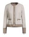 Moorer Woman Jacket Beige Size 4 Polyester In Neutral