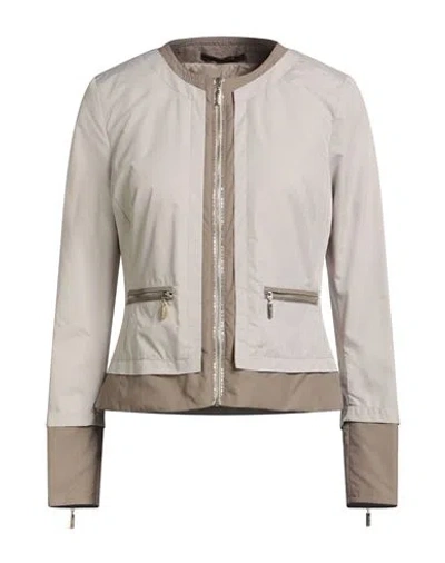 Moorer Woman Jacket Beige Size 4 Polyester In Neutral
