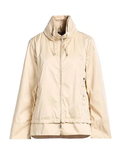Moorer Woman Jacket Beige Size 4 Polyester In Sand