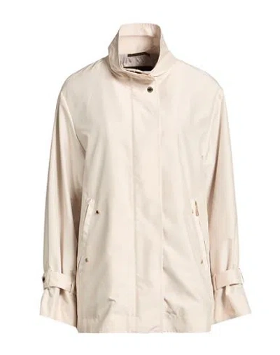 Moorer Woman Jacket Beige Size 4 Polyester In Neutral