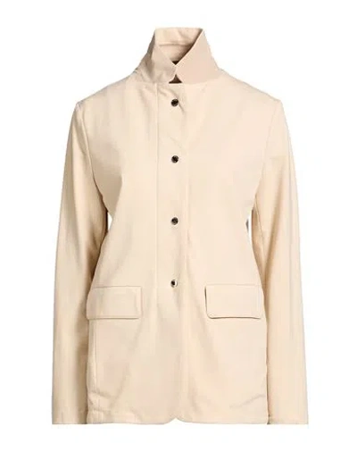 Moorer Woman Jacket Beige Size 4 Viscose, Polyamide, Elastane In Sand