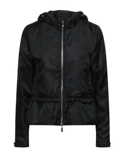 Moorer Woman Jacket Black Size 0 Polyamide, Silk