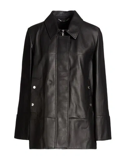 Moorer Woman Jacket Black Size 4 Leather