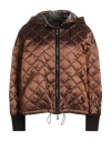 Moorer Woman Jacket Copper Size 10 Polyamide In Orange