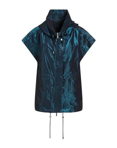 Moorer Woman Jacket Deep Teal Size 4 Polyamide, Polyester In Blue
