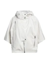 Moorer Lightweight Short-sleeved Hooded Jacket In White