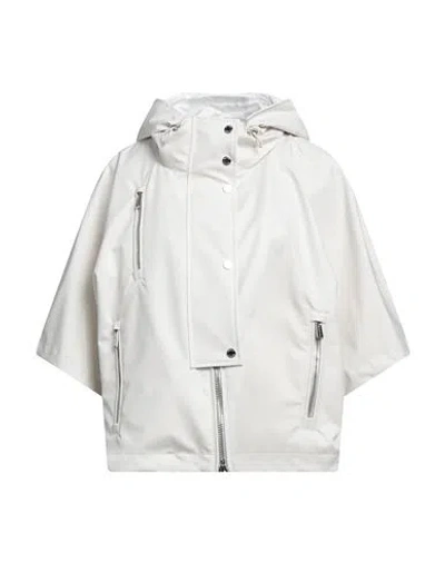 MOORER MOORER WOMAN JACKET IVORY SIZE 10 POLYAMIDE, POLYURETHANE