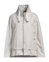 Moorer Woman Jacket Ivory Size 4 Polyester In Gray