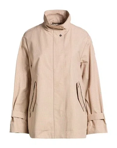 Moorer Woman Jacket Light Brown Size 4 Cotton In Neutral