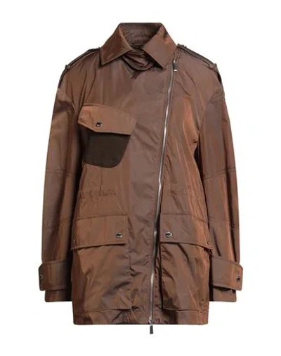 Moorer Woman Jacket Light Brown Size 4 Polyamide In Sand