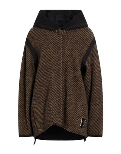 Moorer Woman Jacket Light Brown Size 6 Virgin Wool, Polyamide, Viscose, Wool In Yellow