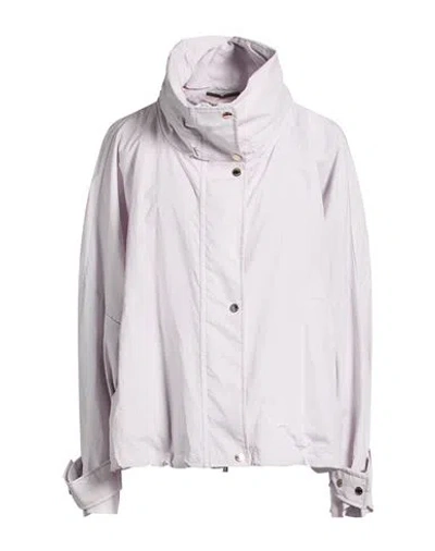 Moorer Woman Jacket Light Grey Size 4 Cotton, Linen