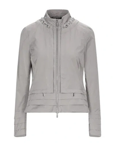 Moorer Woman Jacket Light Grey Size 8 Polyester