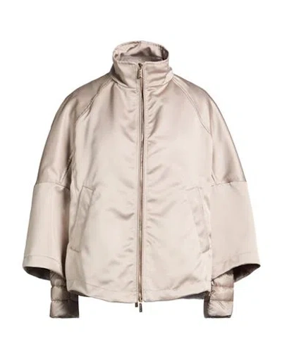 Moorer Woman Jacket Light Grey Size 4 Polyester In Gray