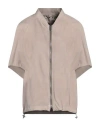 Moorer Woman Jacket Light Grey Size 6 Leather In Grey