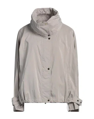 Moorer Woman Jacket Light Grey Size 6 Polyamide, Polyester