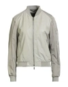Moorer Woman Jacket Light Grey Size 8 Cupro, Polyester