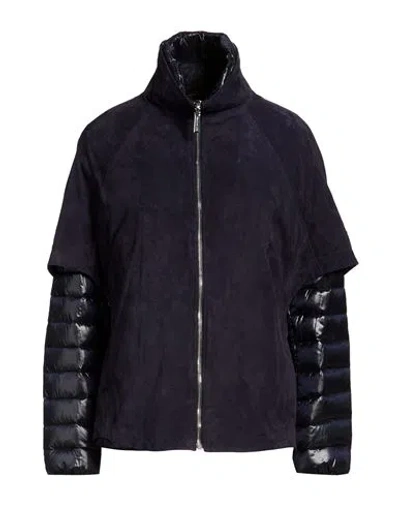 Moorer Woman Jacket Midnight Blue Size 4 Polyamide
