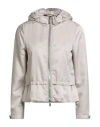 Moorer Woman Jacket Off White Size 12 Polyamide, Silk In White