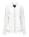 Moorer Woman Jacket White Size 8 Silk, Cotton, Elastane