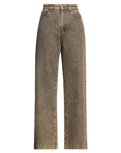Moorer Woman Jeans Beige Size 28 Cotton In Multi