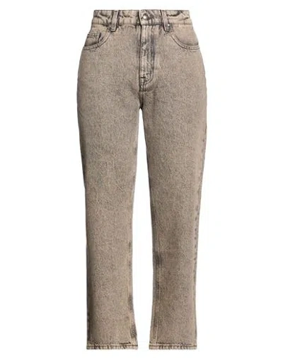 Moorer Woman Jeans Beige Size 30 Cotton In Neutral