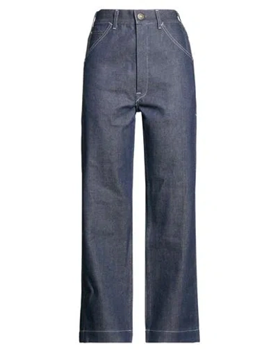 Moorer Woman Jeans Blue Size 26 Cotton In Multi