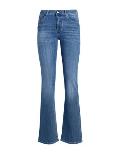 Moorer Woman Jeans Blue Size 29 Cotton, Elastane