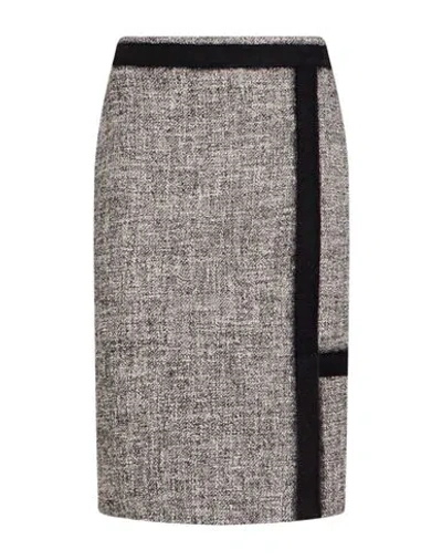 Moorer Woman Midi Skirt Grey Size 4 Cotton, Virgin Wool, Acetate, Polyamide