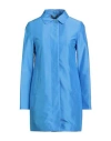 Moorer Woman Overcoat & Trench Coat Azure Size 12 Polyester