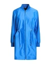 Moorer Woman Overcoat & Trench Coat Azure Size 2 Polyester In Blue
