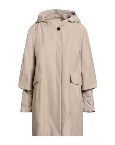 Moorer Woman Overcoat & Trench Coat Beige Size 4 Cotton, Polyamide, Polyester In Neutral