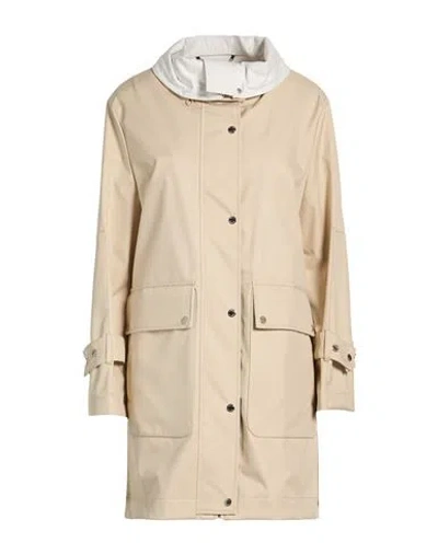 Moorer Woman Overcoat & Trench Coat Beige Size 4 Polyester, Polyurethane