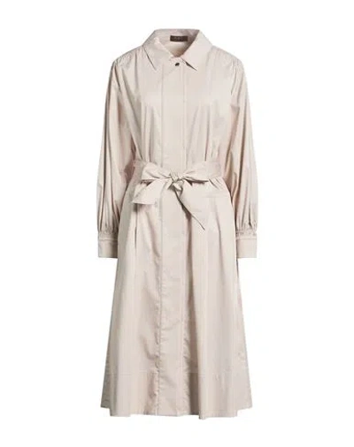 Moorer Woman Overcoat & Trench Coat Beige Size 6 Cotton, Polyamide, Elastane In Neutral
