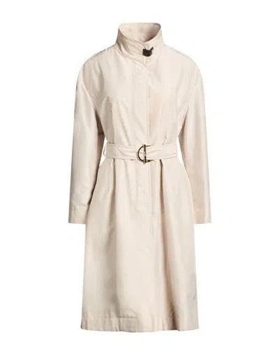 Moorer Woman Overcoat & Trench Coat Beige Size 6 Polyester In Neutral