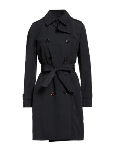 Moorer Woman Overcoat & Trench Coat Black Size 10 Polyester, Polyamide