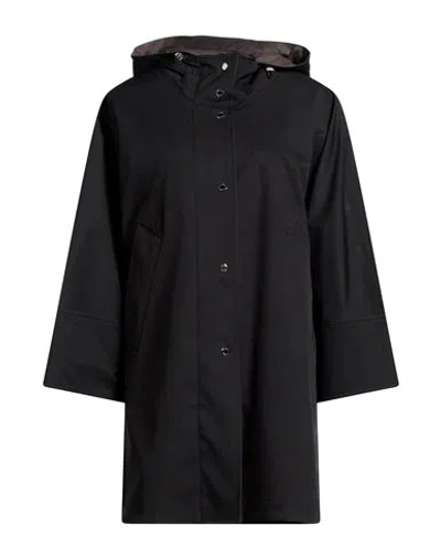 Moorer Woman Overcoat & Trench Coat Black Size 4 Polyamide, Polyurethane