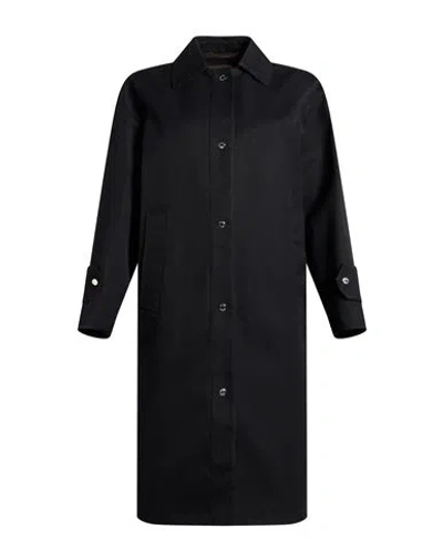 Moorer Woman Overcoat & Trench Coat Black Size 4 Polyester, Cotton, Polyurethane