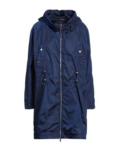 Moorer Woman Overcoat & Trench Coat Blue Size 6 Polyamide