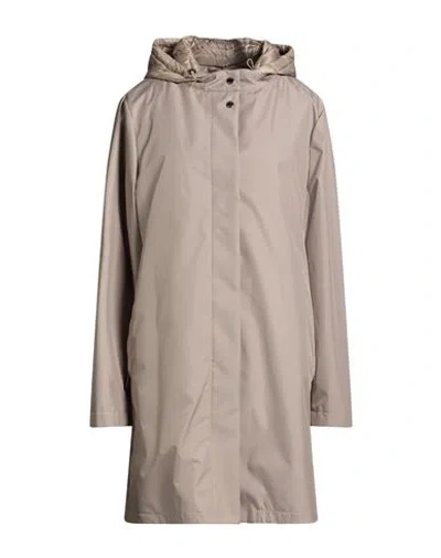 Moorer Woman Overcoat & Trench Coat Grey Size 16 Polyester In Gray