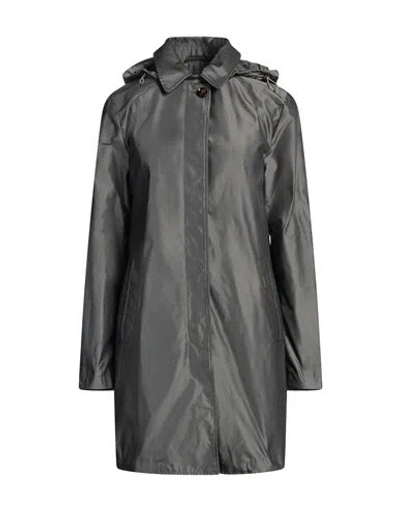 Moorer Woman Overcoat & Trench Coat Grey Size 8 Polyester In Grey