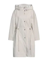 Moorer Woman Overcoat & Trench Coat Ivory Size 4 Polyester, Polyurethane In White