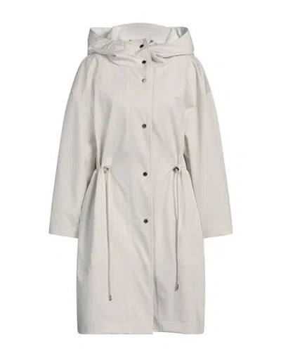Moorer Woman Overcoat & Trench Coat Ivory Size 4 Polyester, Polyurethane In White