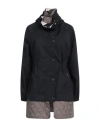 Moorer Woman Overcoat & Trench Coat Midnight Blue Size 16 Polyester, Polyurethane, Polyamide In Blue