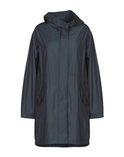 Moorer Woman Overcoat & Trench Coat Midnight Blue Size 2 Polyamide, Polyester, Elastane