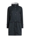 Moorer Woman Overcoat & Trench Coat Midnight Blue Size 4 Polyester, Polyurethane In Blue