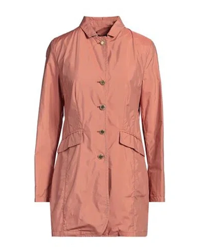 Moorer Woman Overcoat & Trench Coat Rust Size 4 Polyester In Pink